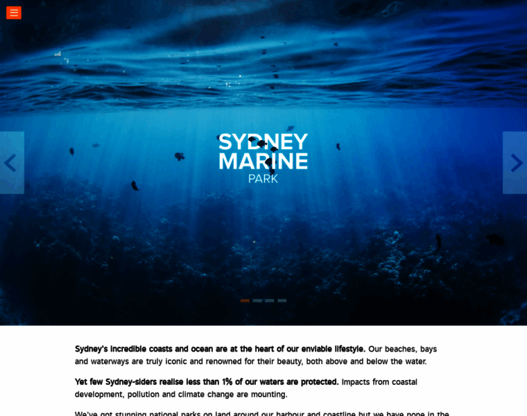 Sydneymarinepark.org.au thumbnail