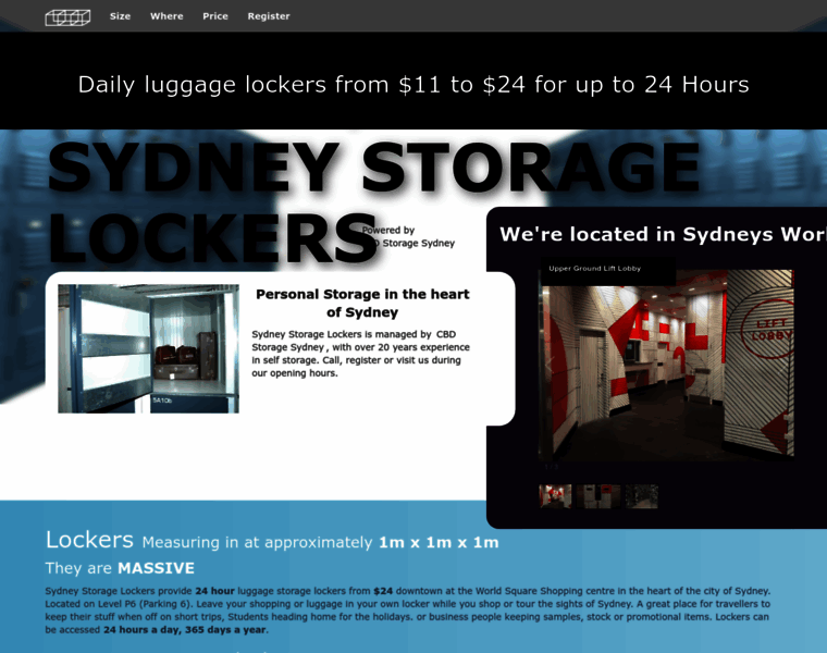 Sydneystoragelockers.com.au thumbnail