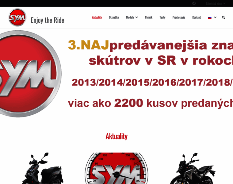 Sym-motor.sk thumbnail