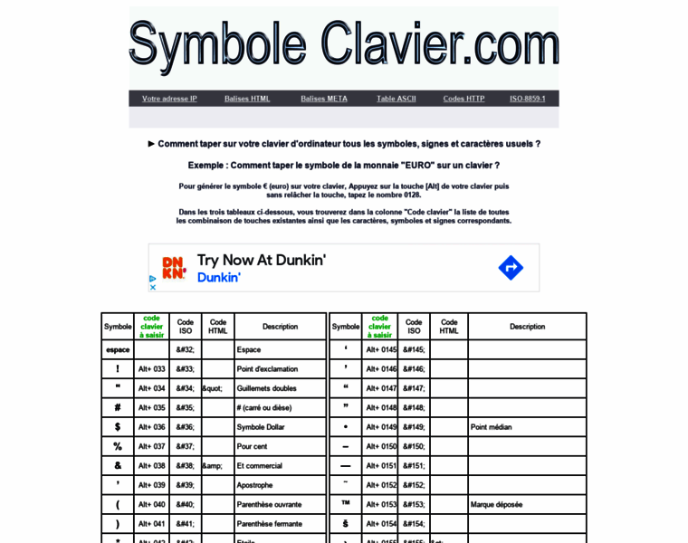 Symbole-clavier.com thumbnail