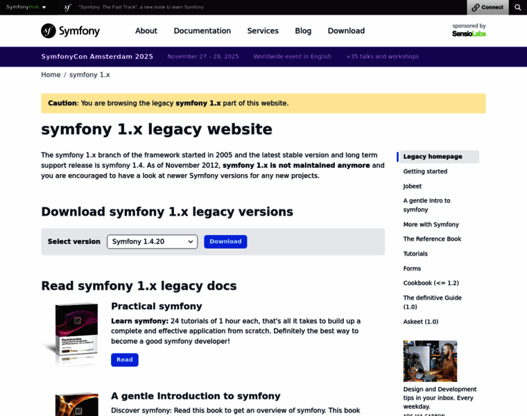 Symfony-project.com thumbnail Symfony-project.com thumbnail
