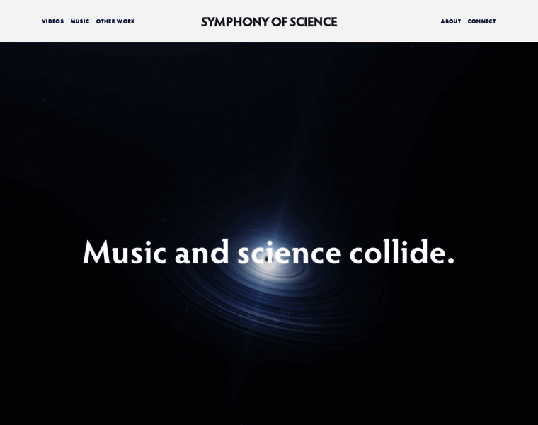 Symphonyofscience.com thumbnail