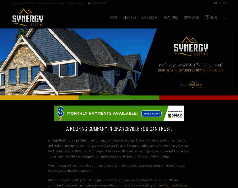 Synergyroofing.ca thumbnail