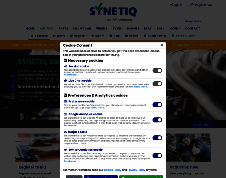 Synetiq-auctions.co.uk thumbnail