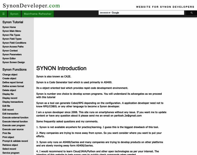 Synondeveloper.com thumbnail Synondeveloper.com thumbnail