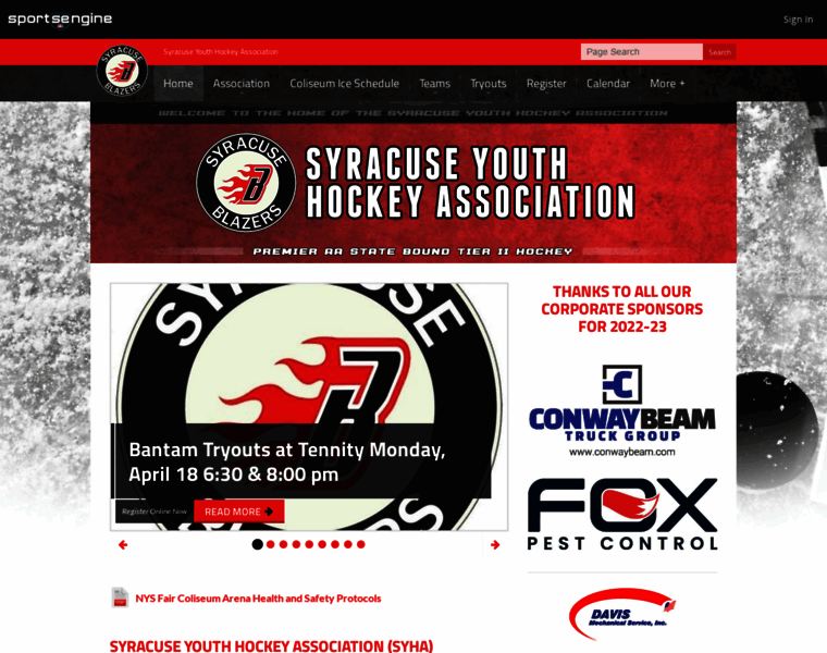 Syracuseyouthhockey.com thumbnail