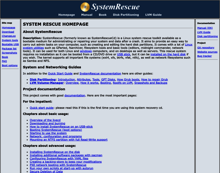 Sysresccd.org thumbnail