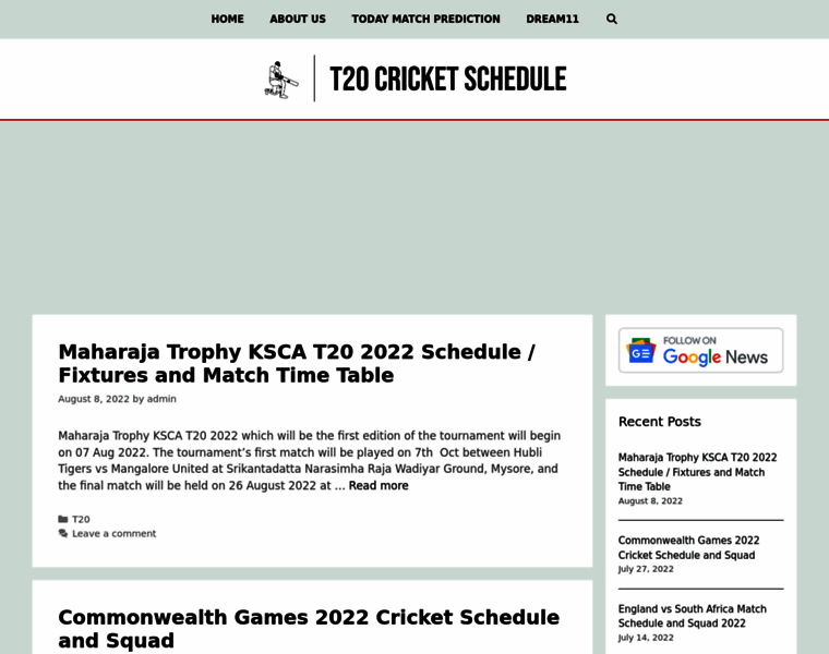 T20cricketschedule.com thumbnail