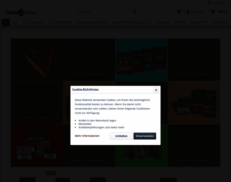 Tabak-abina.de thumbnail