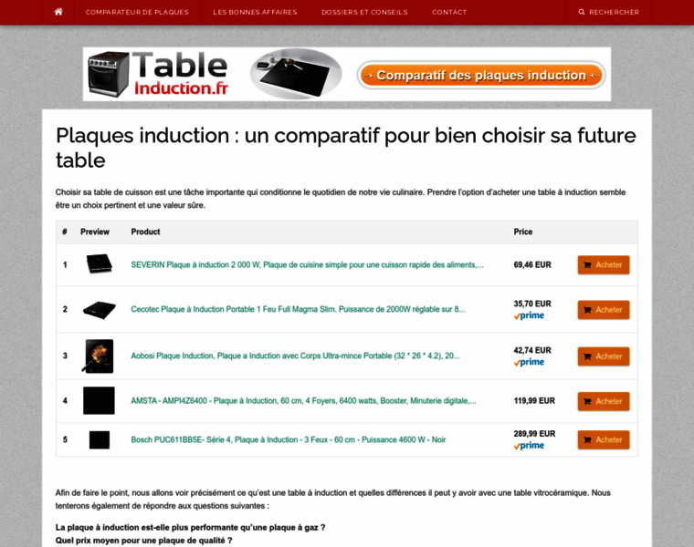 Tableinduction.fr thumbnail