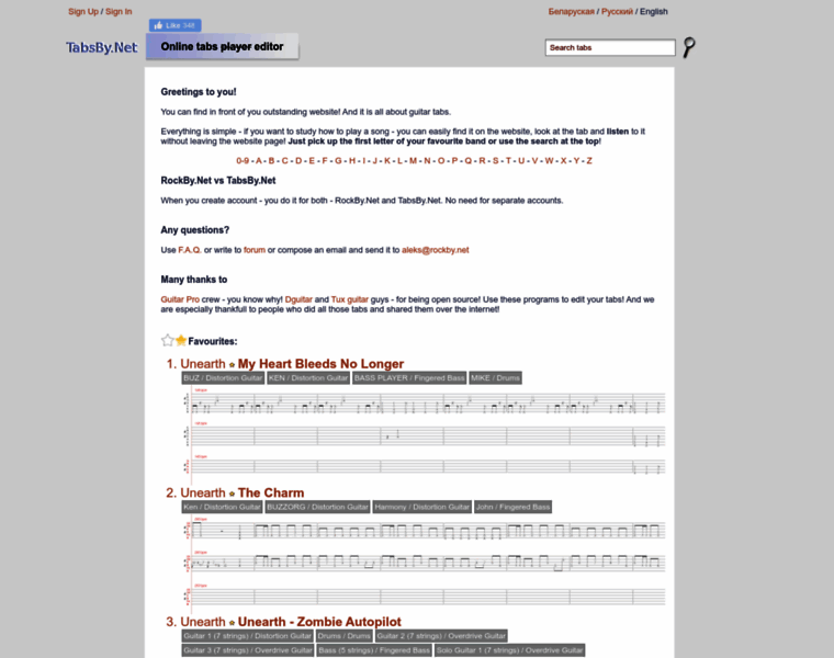 Tabsby.net thumbnail