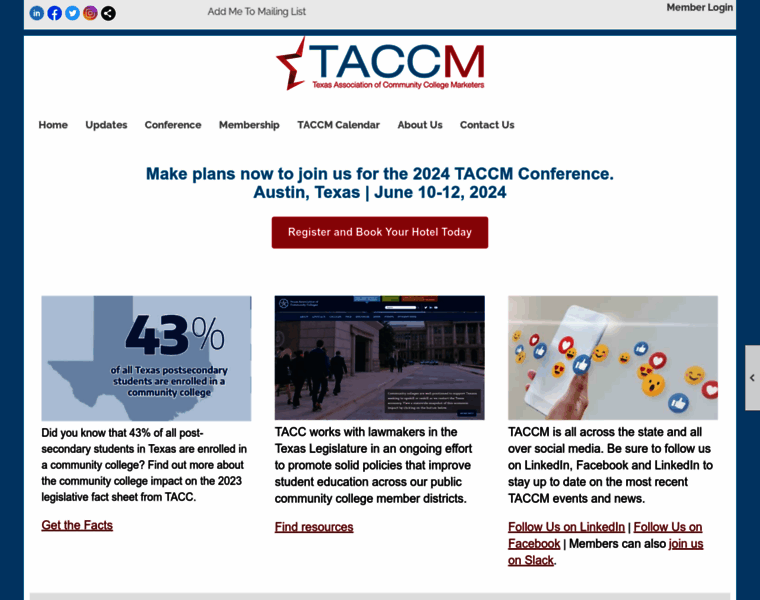 Taccm.org thumbnail