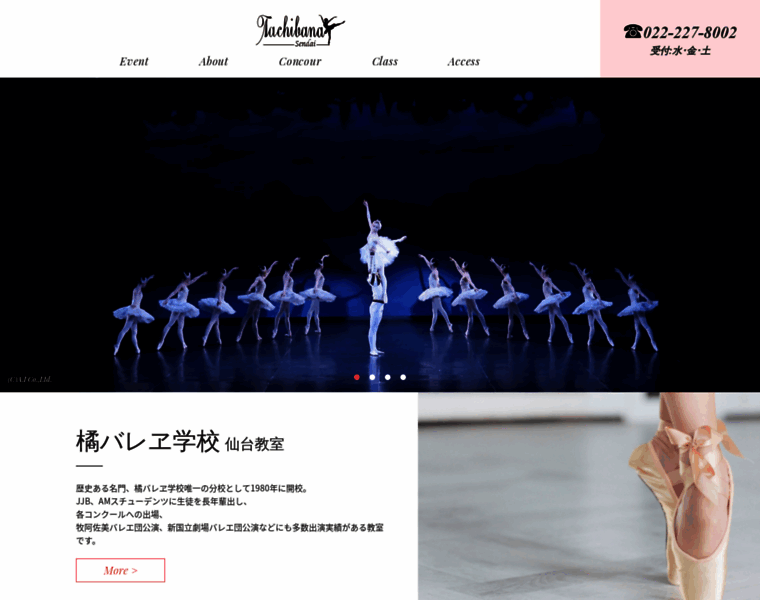 Tachibana-ballet-sendai.com thumbnail