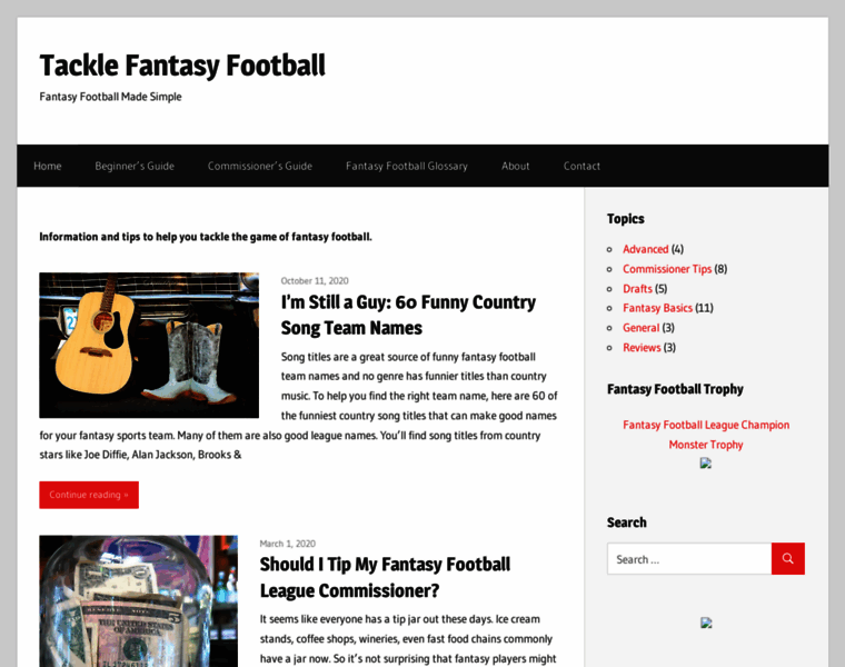 Tacklefantasyfootball.com thumbnail
