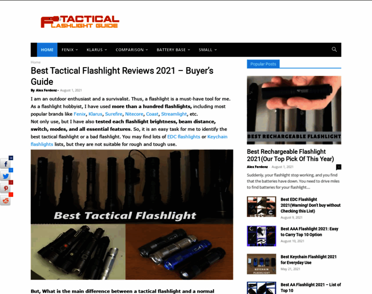 Tacticalflashlightguide.com thumbnail