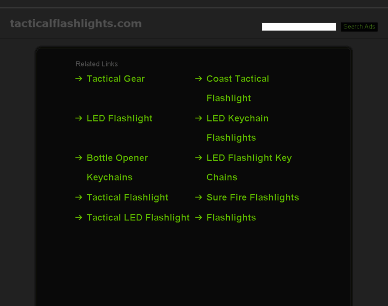 Tacticalflashlights.com thumbnail