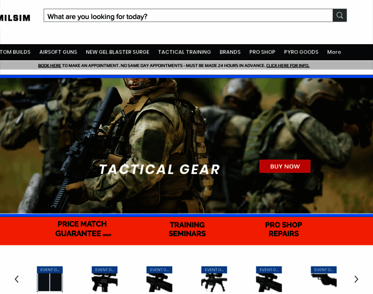 Tacticalpaintballandairsoft.com thumbnail