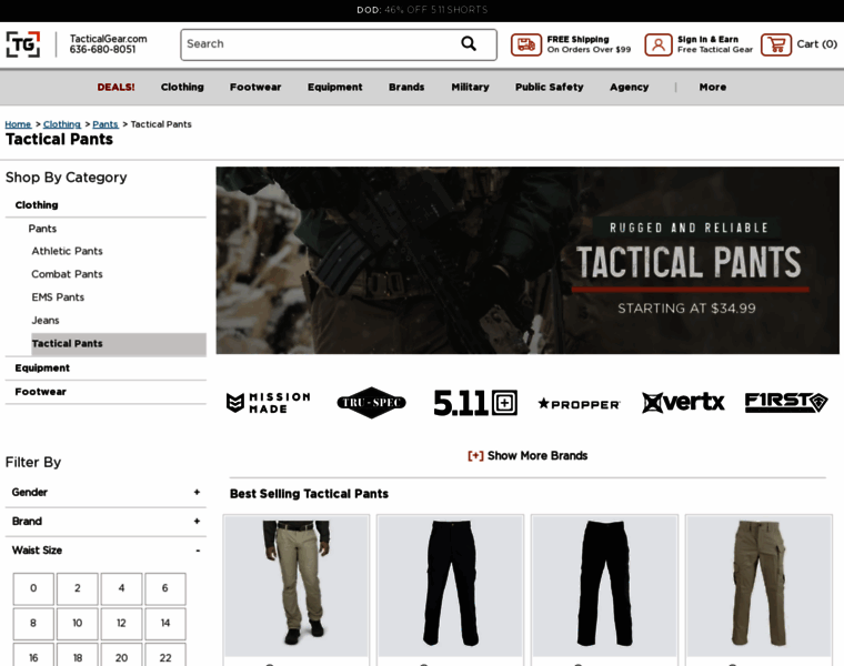 Tacticalpants.com thumbnail