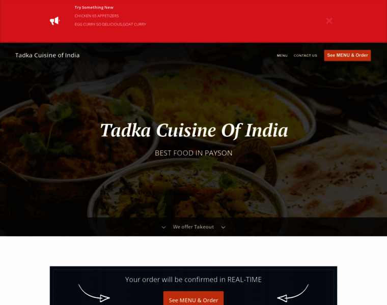 Tadkaindianrestaurant.com thumbnail