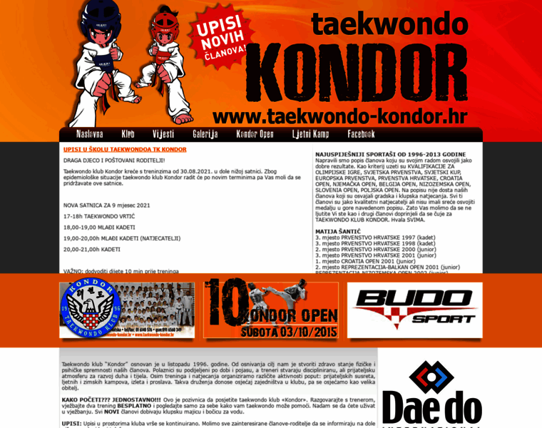 Taekwondo-kondor.hr thumbnail