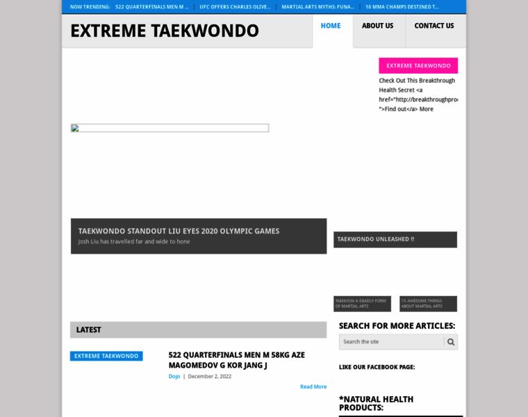 Taekwondoextreme.com thumbnail