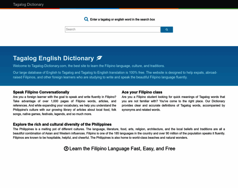 Tagalog-dictionary.com thumbnail
