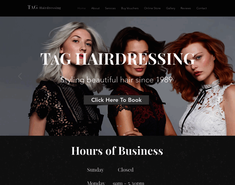 Taghairdressing.com thumbnail