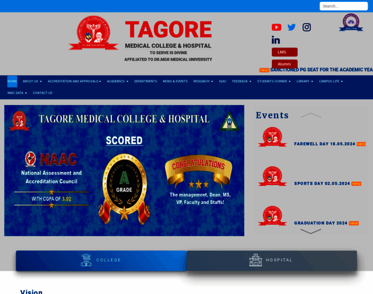Tagoremch.edu.in thumbnail