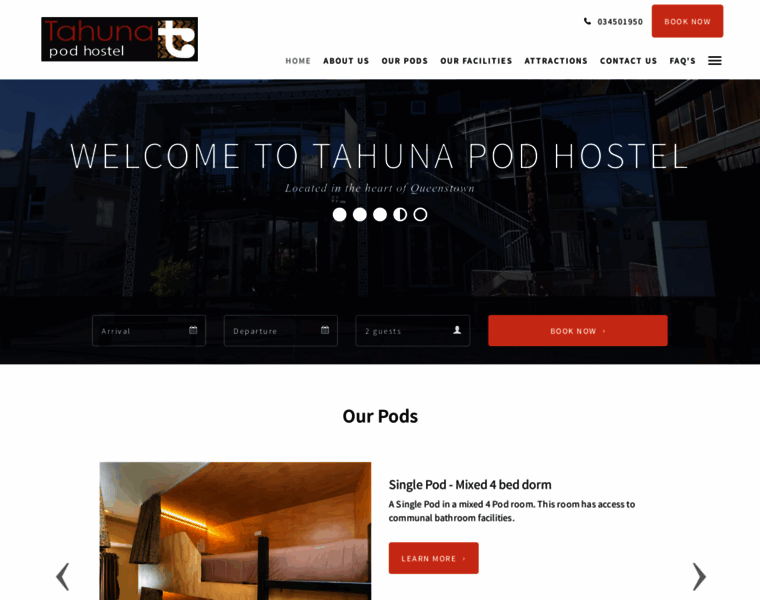 Tahunapodhostel.co.nz thumbnail