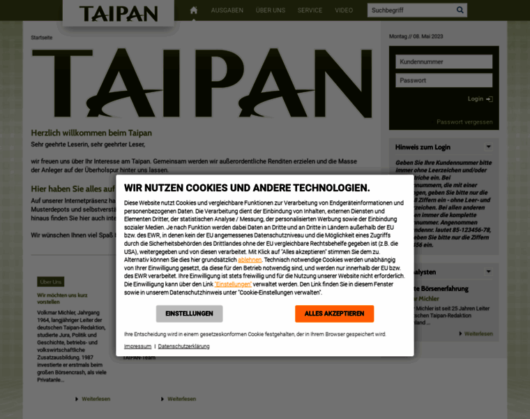 Taipan-online.de thumbnail