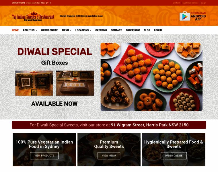 Tajindianrestaurant.com.au thumbnail