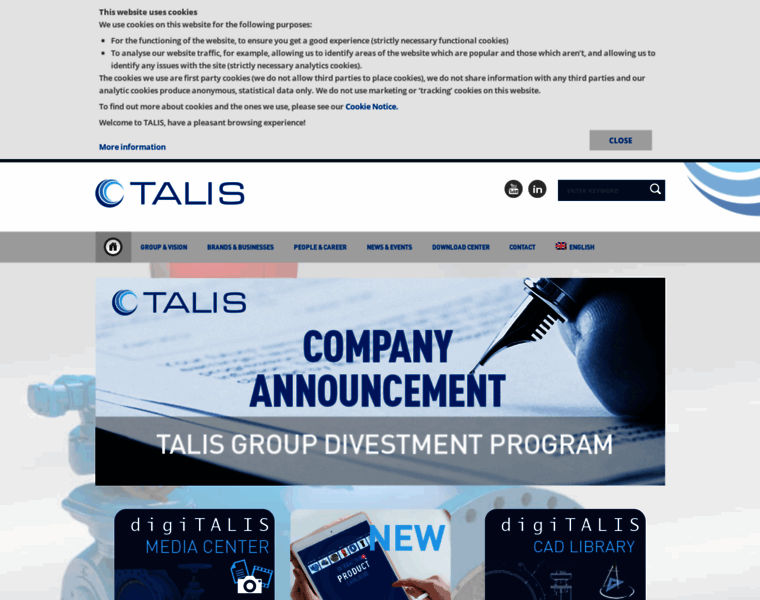 Talis-group.com thumbnail