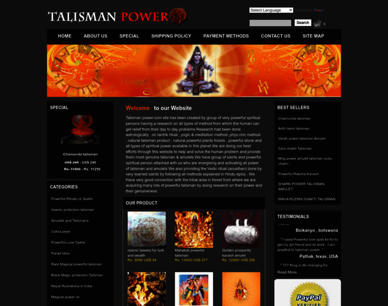 Talisman-power.com thumbnail