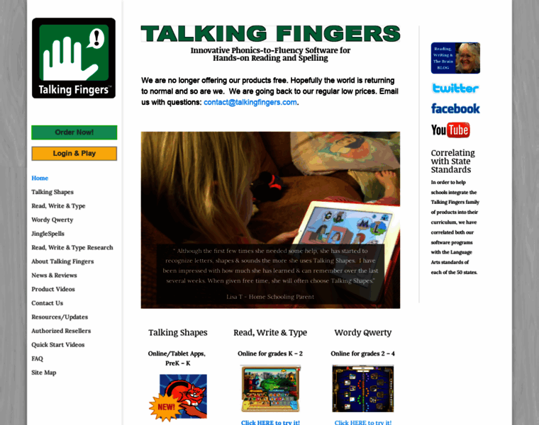 Talkingfingers.com thumbnail