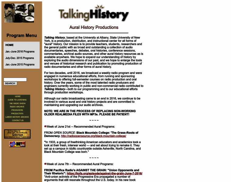 Talkinghistory.org thumbnail