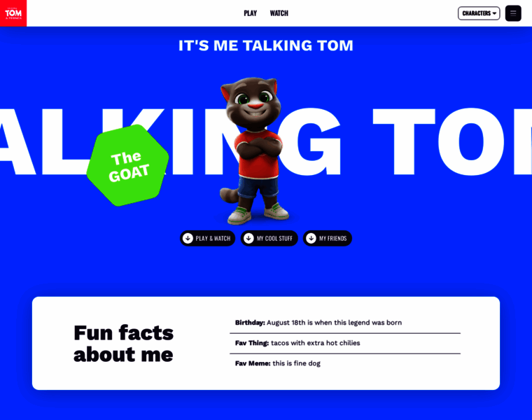 talkingtom.com at WI. Talking Tom - Talking Tom & Friends