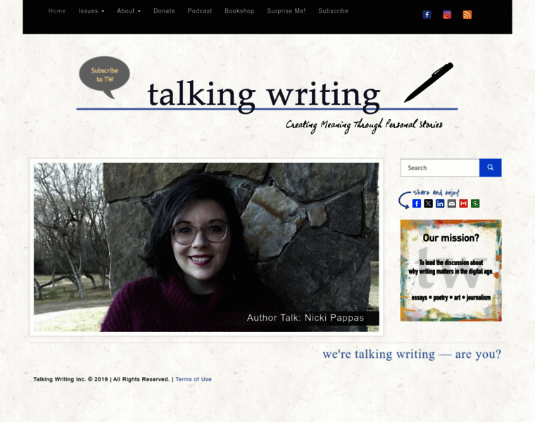 Talkingwriting.com thumbnail