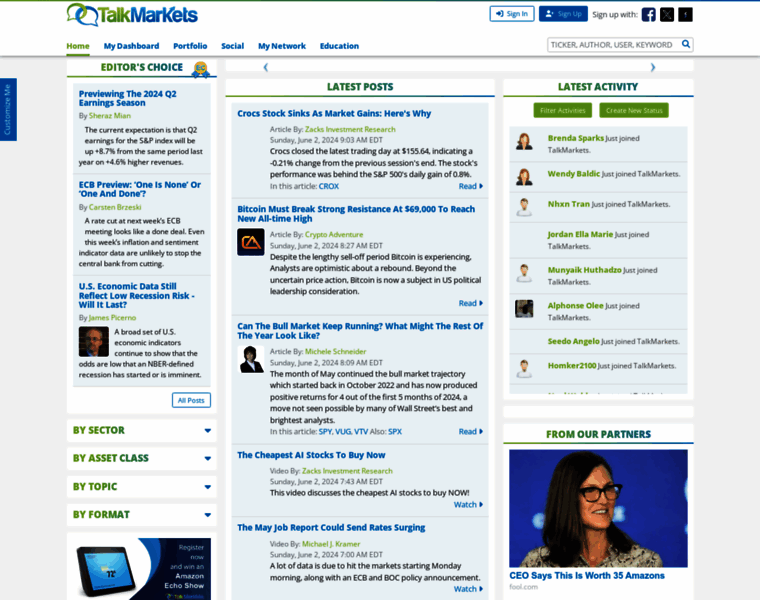 Talkmarkets.com thumbnail