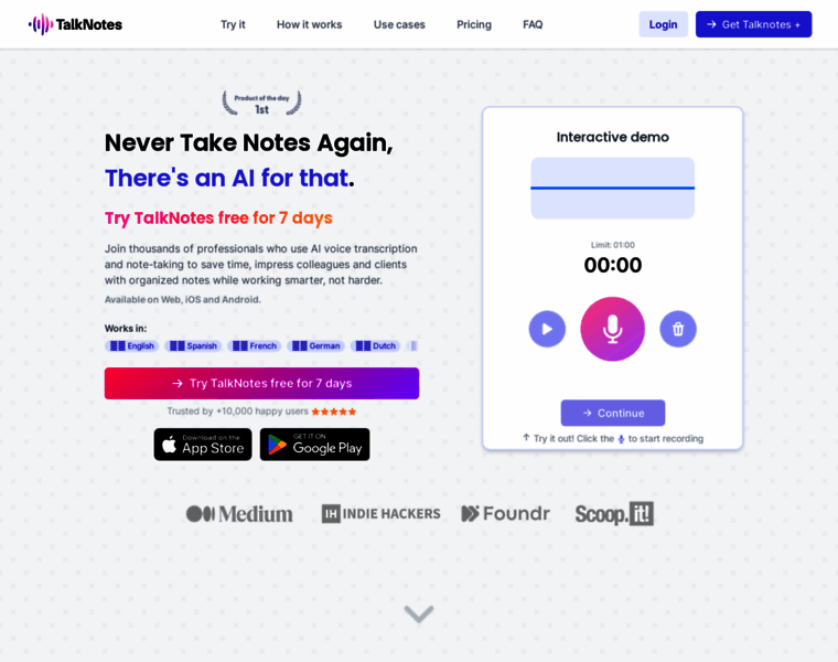 Talknotes.io thumbnail Talknotes.io thumbnail