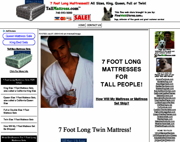 Tallmattress.com thumbnail