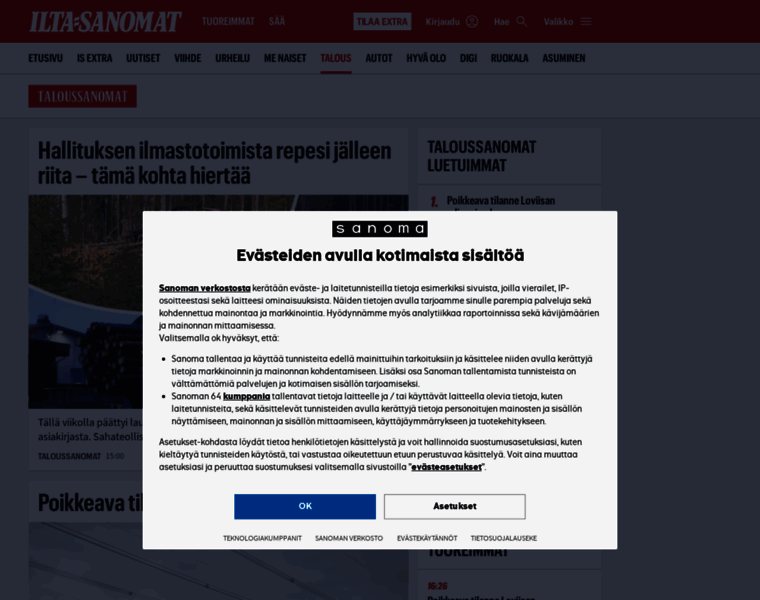 Taloussanomat.fi thumbnail Taloussanomat.fi thumbnail