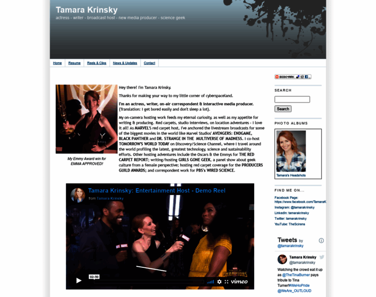 Tamarakrinsky.com thumbnail
