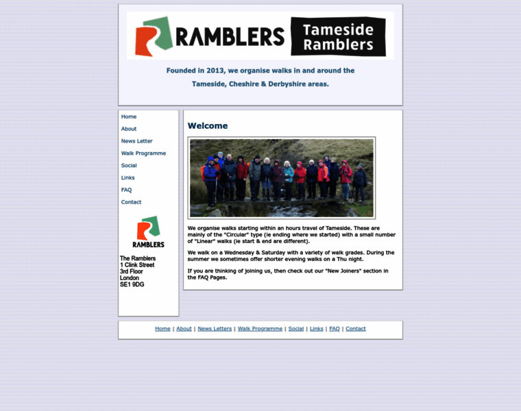 Tamesideramblers.org.uk thumbnail