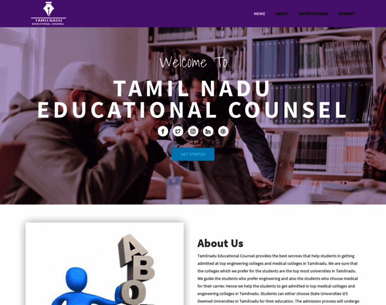 Tamilnadueducationalcounsel.com thumbnail