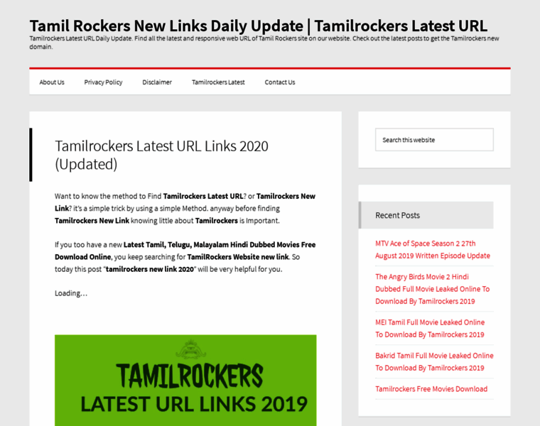 Tamilrockerslatesturl.com thumbnail