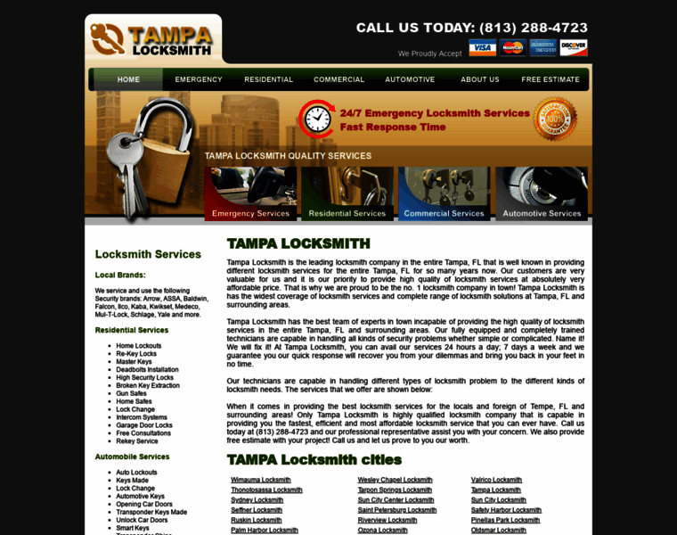 Tampalocksmithpro.com thumbnail