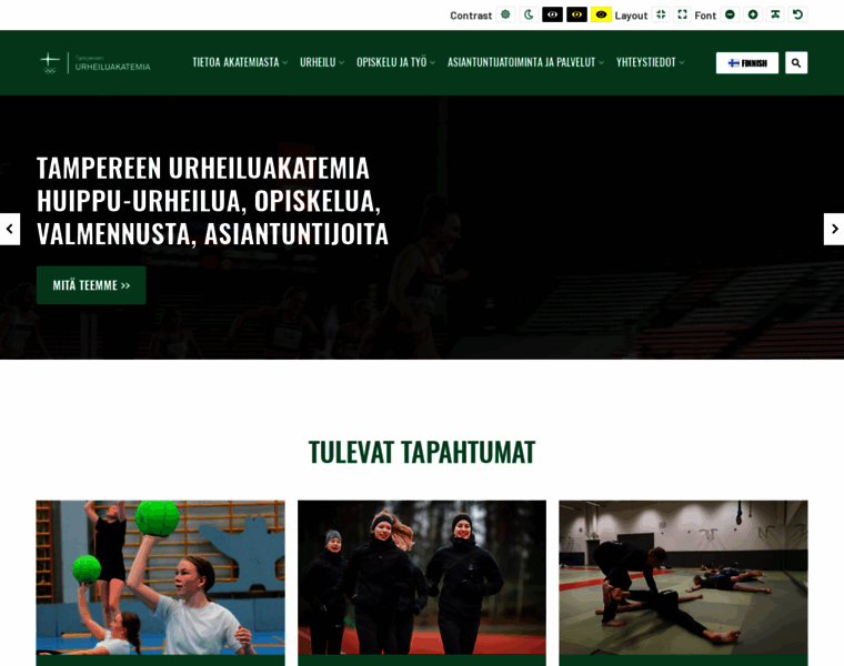Tampereenurheiluakatemia.fi thumbnail
