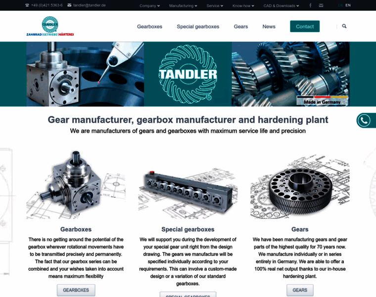Tandler-gearboxes.com thumbnail
