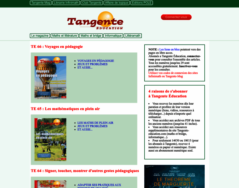 Tangente-education.com thumbnail