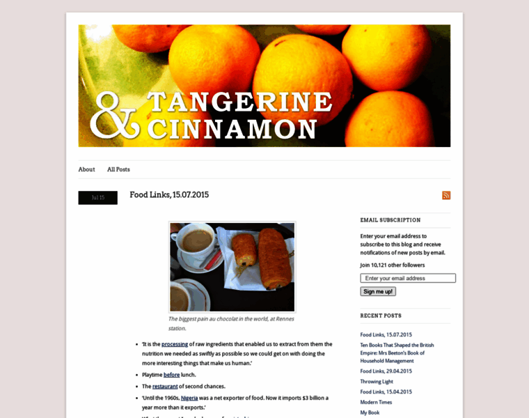 Tangerineandcinnamon.com thumbnail